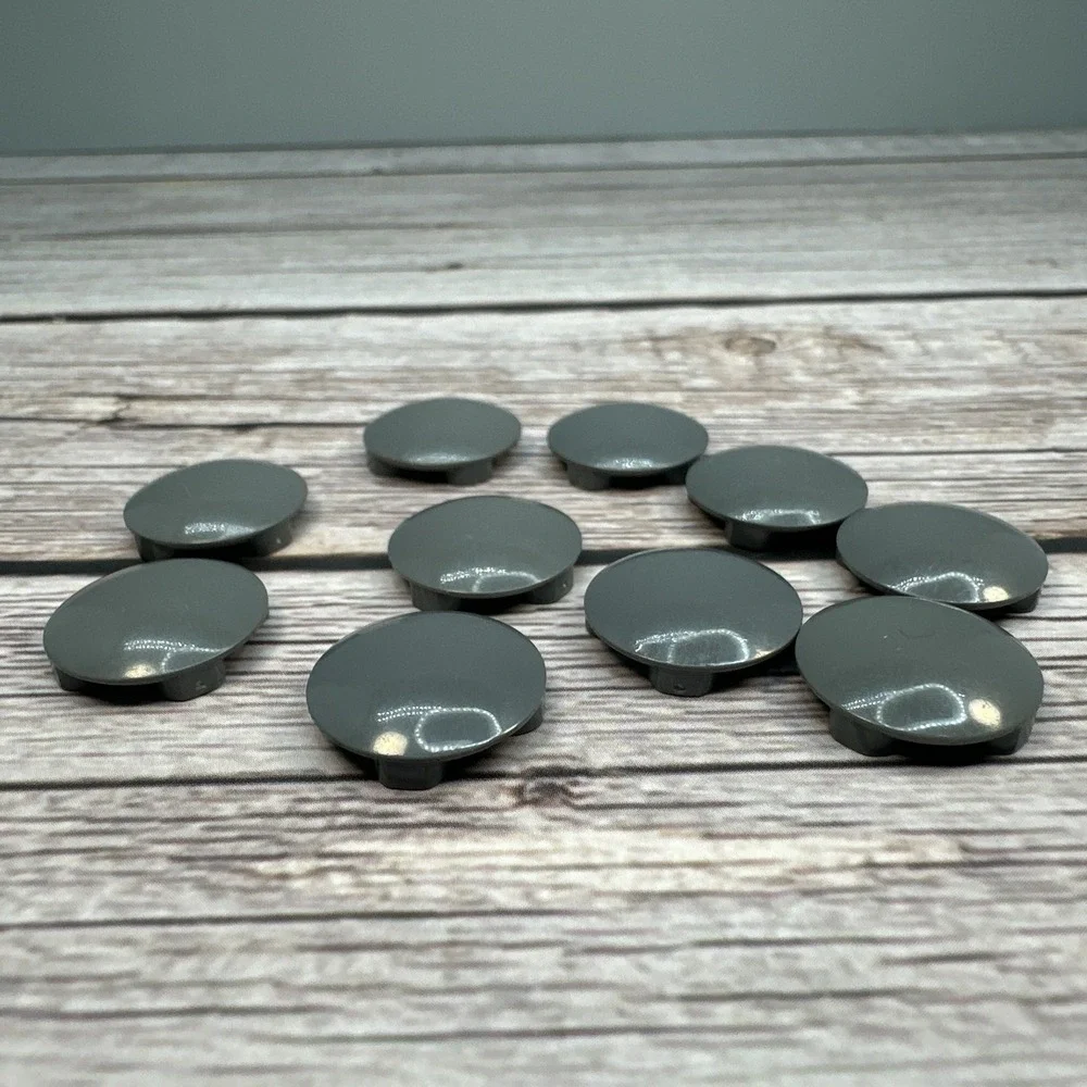 LEGO Parts - Dark Bluish Gray Plate, Round 2 x 2 (Boat Stud) Part 2654 -‎ QTY 10